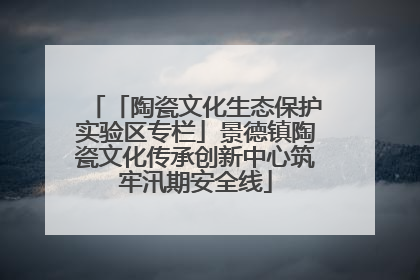 「陶瓷文化生态保护实验区专栏」景德镇陶瓷文化传承创新中心筑牢汛期安全线