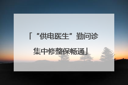 “供电医生”勤问诊 集中修整保畅通