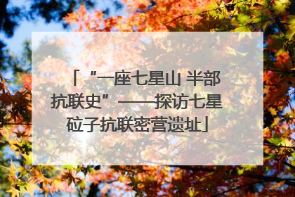 “一座七星山 半部抗联史”——探访七星砬子抗联密营遗址