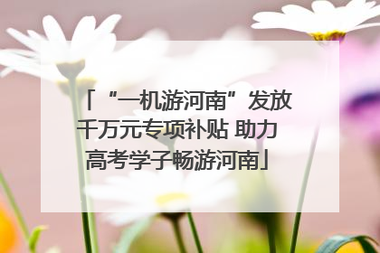 “一机游河南”发放千万元专项补贴 助力高考学子畅游河南