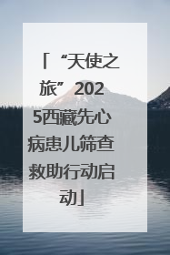 “天使之旅”2025西藏先心病患儿筛查救助行动启动