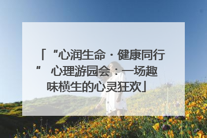 “心润生命・健康同行” 心理游园会：一场趣味横生的心灵狂欢