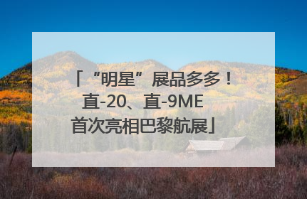 “明星”展品多多！直-20、直-9ME首次亮相巴黎航展