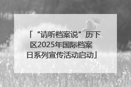 “请听档案说”历下区2025年国际档案日系列宣传活动启动