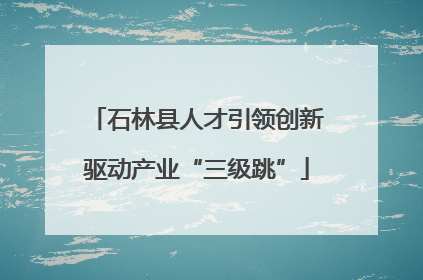 石林县人才引领创新驱动产业“三级跳”