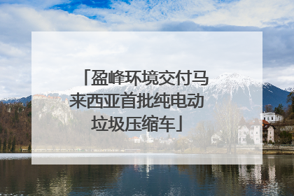 盈峰环境交付马来西亚首批纯电动垃圾压缩车