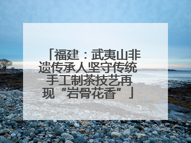 福建：武夷山非遗传承人坚守传统 手工制茶技艺再现“岩骨花香”