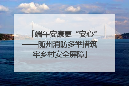 端午安康更“安心”——随州消防多举措筑牢乡村安全屏障