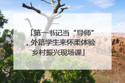 第一书记当“导师”，外籍学生来怀柔体验乡村振兴现场课