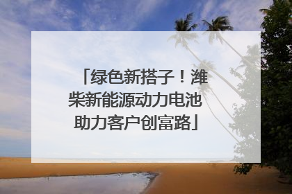 绿色新搭子！潍柴新能源动力电池助力客户创富路
