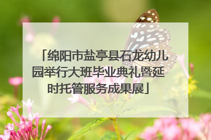 绵阳市盐亭县石龙幼儿园举行大班毕业典礼暨延时托管服务成果展