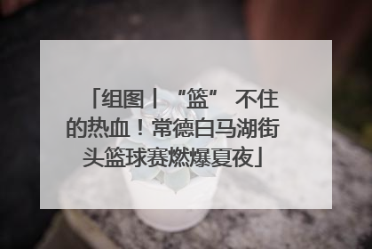 组图丨“篮” 不住的热血！常德白马湖街头篮球赛燃爆夏夜