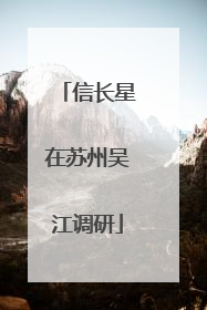 信长星在苏州吴江调研