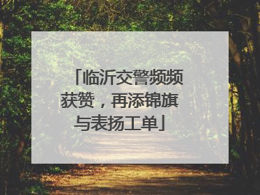 临沂交警频频获赞，再添锦旗与表扬工单