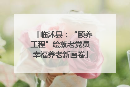 临沭县：“颐养工程”绘就老党员幸福养老新画卷