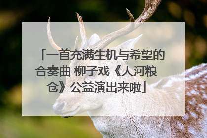 一首充满生机与希望的合奏曲 柳子戏《大河粮仓》公益演出来啦