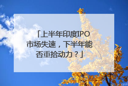 上半年印度IPO市场失速，下半年能否重拾动力？