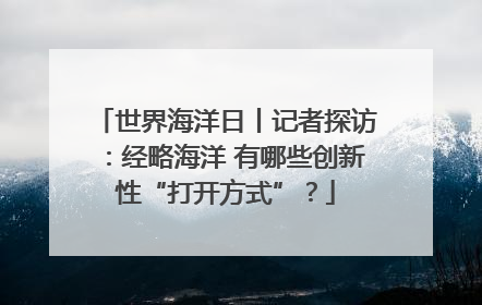 世界海洋日丨记者探访：经略海洋 有哪些创新性“打开方式”？