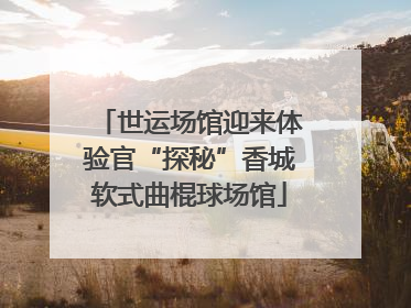 世运场馆迎来体验官“探秘”香城软式曲棍球场馆
