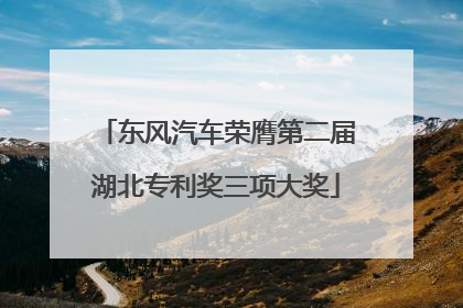 东风汽车荣膺第二届湖北专利奖三项大奖