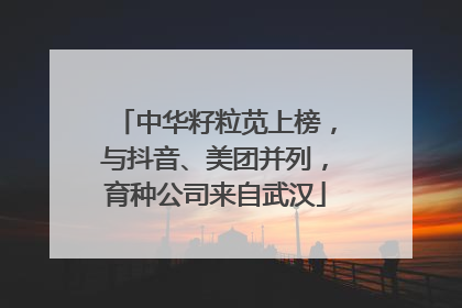 中华籽粒苋上榜，与抖音、美团并列，育种公司来自武汉