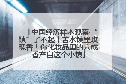 中国经济样本观察·“镇”了不起丨苦水镇里玫瑰香！你化妆品里的六成香产自这个小镇