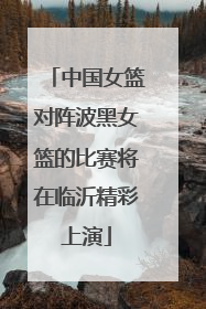 中国女篮对阵波黑女篮的比赛将在临沂精彩上演