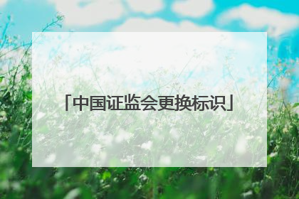 中国证监会更换标识