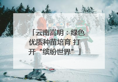 云南嵩明：绿色优质种苗培育 打开“缤纷世界”