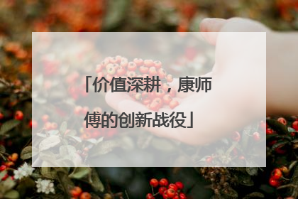 价值深耕，康师傅的创新战役