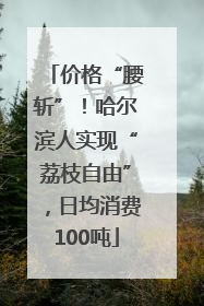 价格“腰斩”！哈尔滨人实现“荔枝自由”，日均消费100吨
