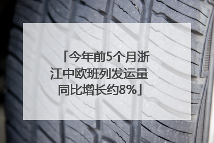 今年前5个月浙江中欧班列发运量同比增长约8%