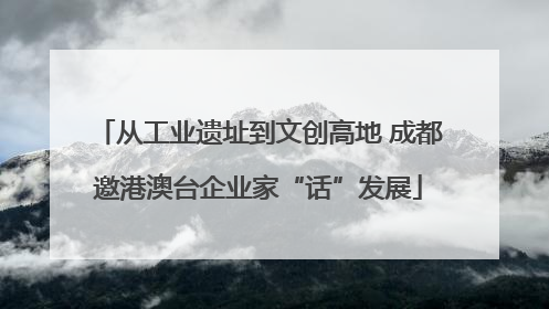 从工业遗址到文创高地 成都邀港澳台企业家“话”发展