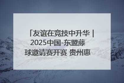 友谊在竞技中升华｜2025中国-东盟藤球邀请赛开赛 贵州惠水燃动“空中芭蕾”
