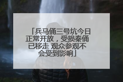 兵马俑三号坑今日正常开放，受损秦俑已移走 观众参观不会受到影响
