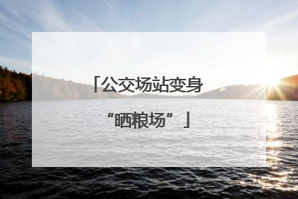 公交场站变身“晒粮场”