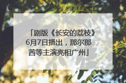 剧版《长安的荔枝》6月7日播出，那尔那茜等主演亮相广州