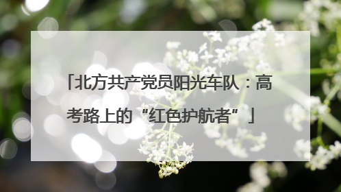 北方共产党员阳光车队：高考路上的“红色护航者”