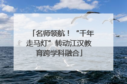 名师领航！“千年走马灯”转动江汉教育跨学科融合