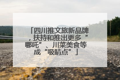 四川推文旅新品牌，扶持和推出更多“哪吒”、川菜美食等成“吸睛点”