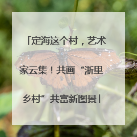 定海这个村，艺术家云集！共画“浙里乡村”共富新图景