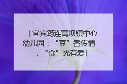 宜宾筠连蒿坝镇中心幼儿园：“豆”香传情，“食”光有爱