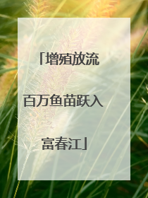 增殖放流 百万鱼苗跃入富春江