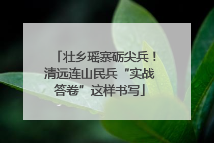 壮乡瑶寨砺尖兵！清远连山民兵“实战答卷”这样书写