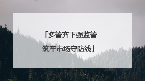 多管齐下强监管 筑牢市场守防线