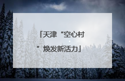 天津“空心村”焕发新活力