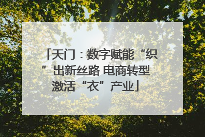 天门：数字赋能“织”出新丝路 电商转型激活“衣”产业
