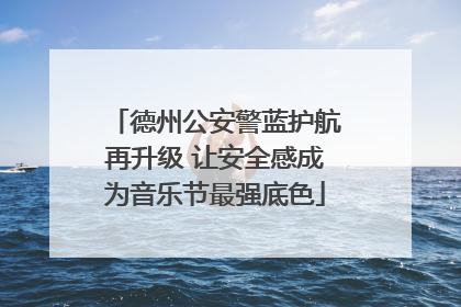 德州公安警蓝护航再升级 让安全感成为音乐节最强底色