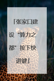 张家口建设“算力之都”按下快进键