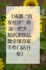 成都“首发经济”再添一把火，知名茶饮品牌全球首家手作门店开业